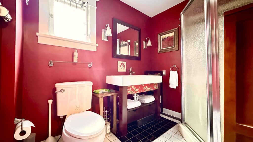 Main level bathroom from doorway.